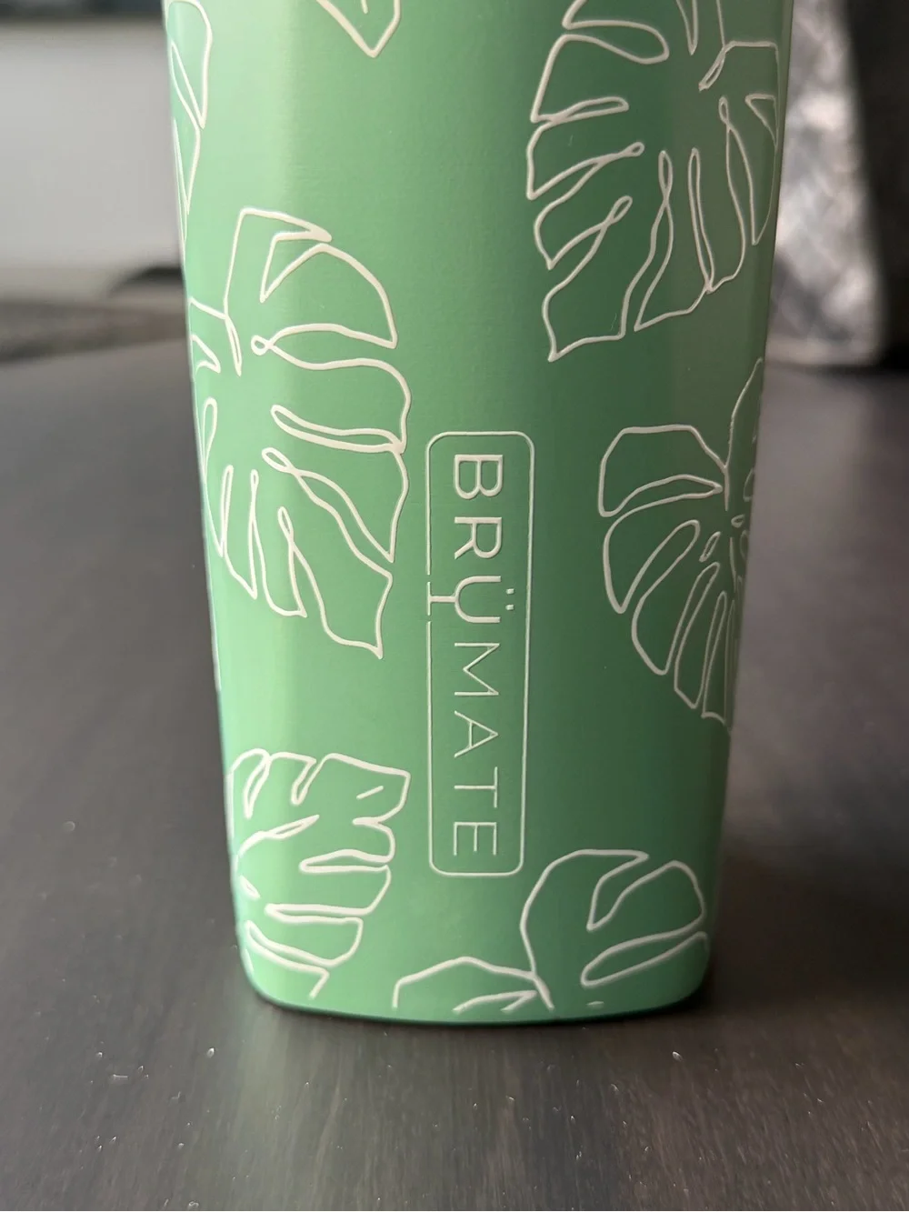 BrüMate Rehydration 25 oz Green Monstera Leaf Water Bottle